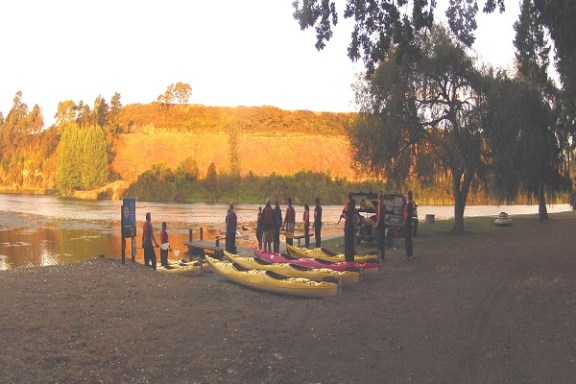 a group of people on a beach